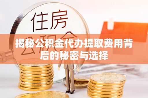 翠屏揭秘公积金代办提取费用背后的秘密与选择