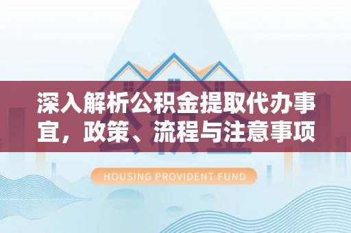 翠屏深入解析公积金提取代办事宜，政策、流程与注意事项全攻略