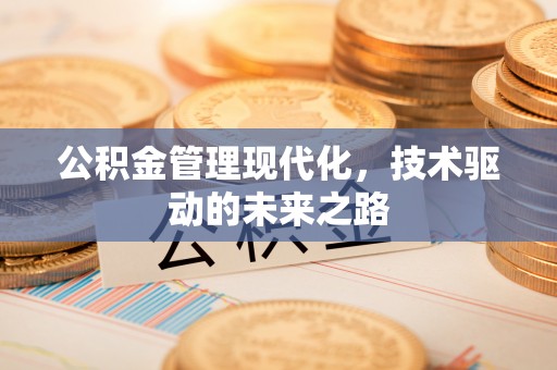 翠屏公积金管理现代化，技术驱动的未来之路